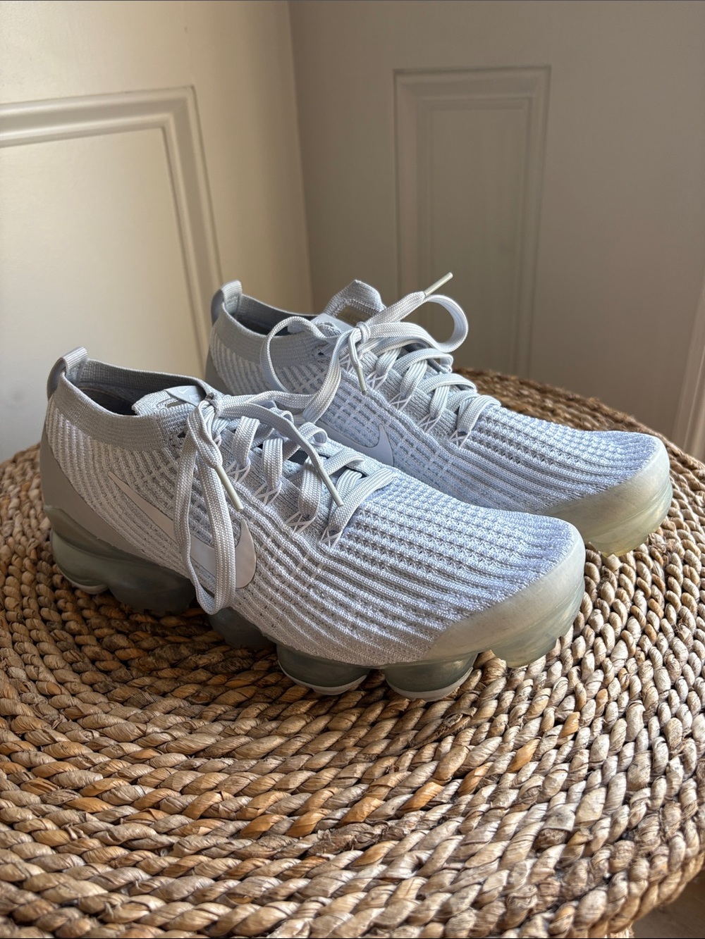 Nike Air VaporMax Flyknit 3 in the "White/Pure Platinum"